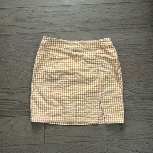 Garage “As If” Plaid Mini Skirt
